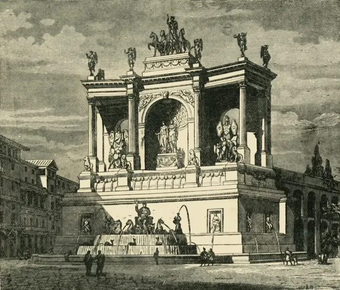 Framed Print : Fountain of Alexander Severus, Rome, 1890. Creator: Unknown Framed Print : Fountain of Alexander Severus, Rome, 1890. Creator: Unknown