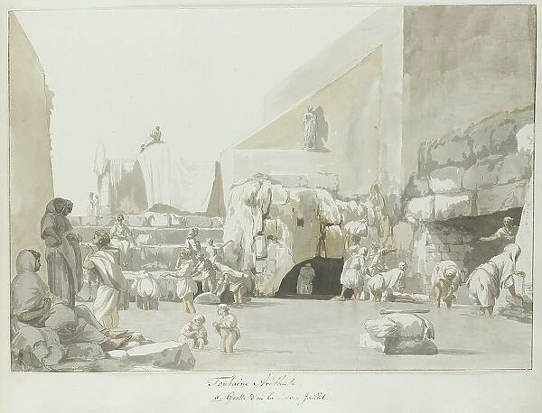 Fountain of Arethusa with source, 1778. Creator: Louis Ducros