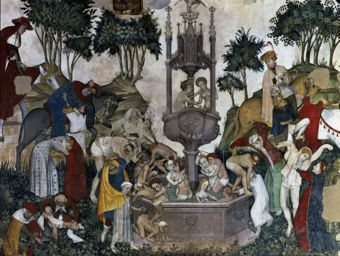 Framed Print : The fountain after bathing in the Fountain of Youth Framed Print : The fountain after bathing in the Fountain of Youth