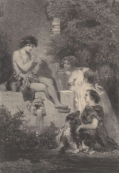 The Fountain, ca. 1830-70. Creator: Celestin Nanteuil