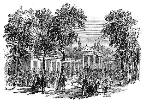 Fountain of Elise, Aix-la-Chapelle, 1845. Creator: Ebenezer Landells