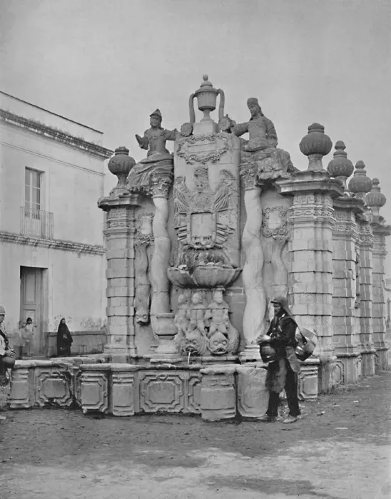 Framed Print : Fountain of the Falling Waters, City of Mexico, c1897. Creator: Unknown Framed Print : Fountain of the Falling Waters, City of Mexico, c1897. Creator: Unknown