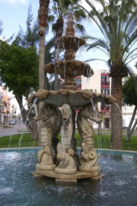 Framed Print : Fountain, Gran Tarajal, Fuerteventura, Canary Islands Framed Print : Fountain, Gran Tarajal, Fuerteventura, Canary Islands