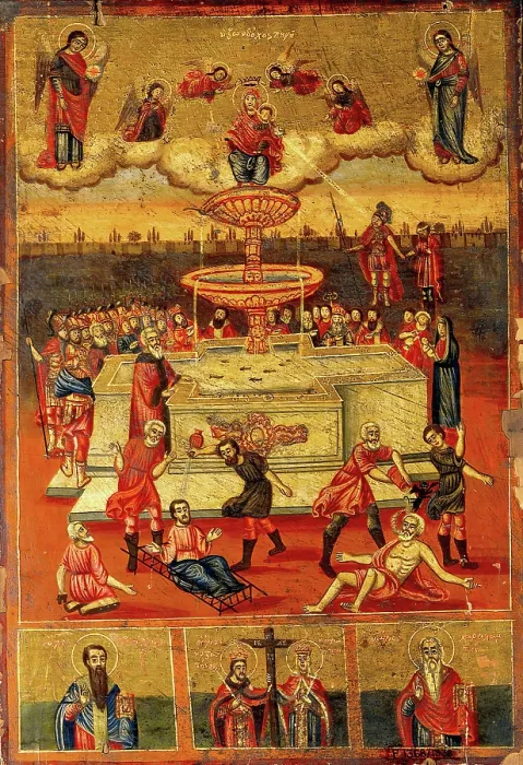 Framed Print : The fountain of life. Creator: Unknown Framed Print : The fountain of life. Creator: Unknown
