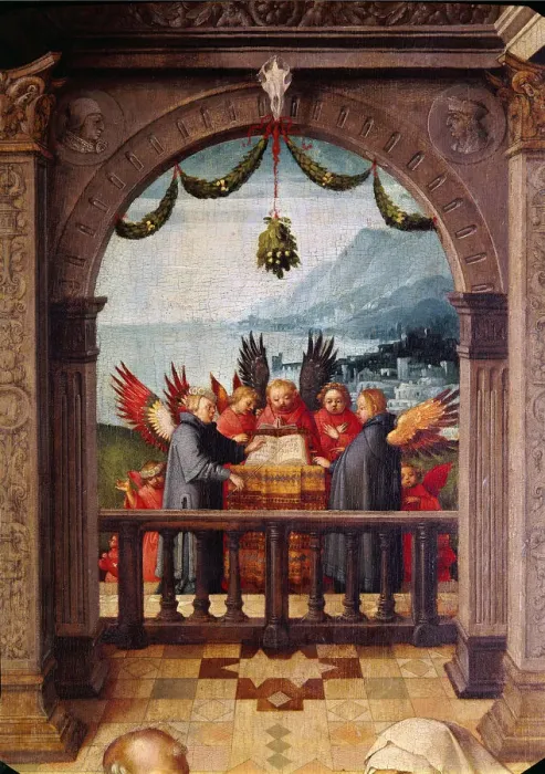 Framed Print : The Fountain of Life (Detail), 1519. Artist: Holbein, Hans, the Elder (1465-1524) Framed Print : The Fountain of Life (Detail), 1519. Artist: Holbein, Hans, the Elder (1465-1524)