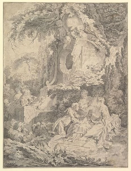 Fountain of Love, 1738. Creator: Pierre Alexandre Aveline
