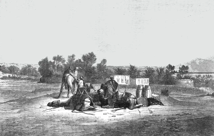 Framed Print : Fountain of Moses, near Suez; The Red Sea, 1875. Creator: Unknown Framed Print : Fountain of Moses, near Suez; The Red Sea, 1875. Creator: Unknown