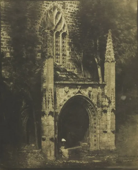 Framed Print : Fountain of Notre-Dame at Saint-Brieuc, Brittany, c. 1853. Creator: Louis-Remy Robert (French Framed Print : Fountain of Notre-Dame at Saint-Brieuc, Brittany, c. 1853. Creator: Louis-Remy Robert (French