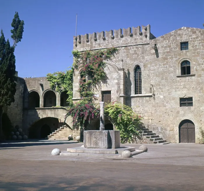Framed Print : Fountain in the Old town and Palace of Armeria, 14th century. Artist: Roger de Pins Framed Print : Fountain in the Old town and Palace of Armeria, 14th century. Artist: Roger de Pins