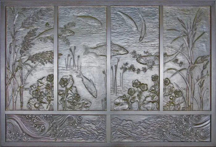 Framed Print : Fountain Panel, Norwich, 1871. Creators: Thomas Jeckyll, Barnard, Bishop & Barnards Framed Print : Fountain Panel, Norwich, 1871. Creators: Thomas Jeckyll, Barnard, Bishop & Barnards