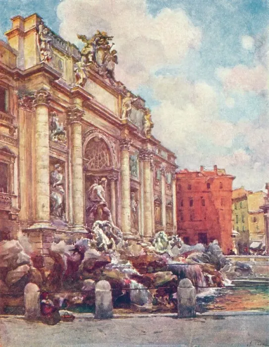 Framed Print : Fountain of Trevi, c1905. Artist: Alberto Pisa Framed Print : Fountain of Trevi, c1905. Artist: Alberto Pisa