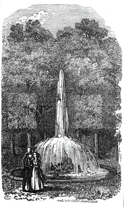 Framed Print : Fountain at Versailles, 1844. Creator: Unknown