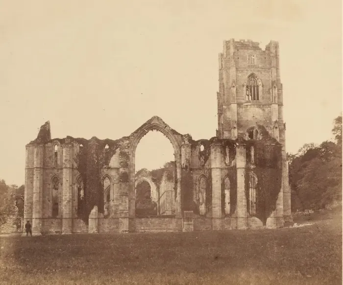 Framed Print : Fountains Abbey. The Chapel of the Nine Alters, Exterior, 1850s. Creator: Joseph Cundall Framed Print : Fountains Abbey. The Chapel of the Nine Alters, Exterior, 1850s. Creator: Joseph Cundall