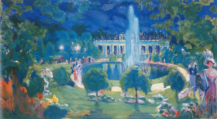 Framed Print : Fountains, c. 1908. Creator: Gaush, Alexander Fyodorovich (1873-1947) Framed Print : Fountains, c. 1908. Creator: Gaush, Alexander Fyodorovich (1873-1947)