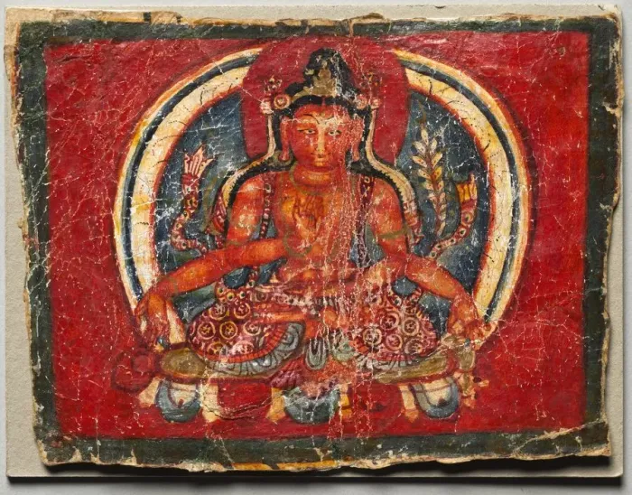 Framed Print : Four-armed Maitreya, c. 1200. Creator: Unknown Framed Print : Four-armed Maitreya, c. 1200. Creator: Unknown