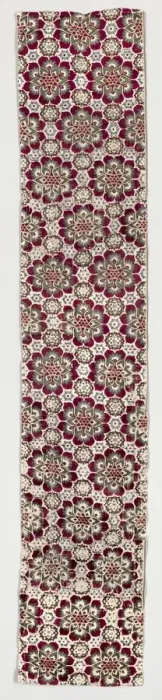 Framed Print : Four-colour Velvet with Medici Armorial in Rosettes, 1450-1500. Creator: Unknown Framed Print : Four-colour Velvet with Medici Armorial in Rosettes, 1450-1500. Creator: Unknown