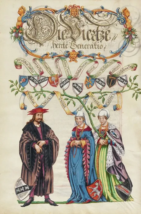 Framed Print : The Fourteenth Generation, Wilhelm Derrer, about 1626-1711. Creator: Unknown Framed Print : The Fourteenth Generation, Wilhelm Derrer, about 1626-1711. Creator: Unknown