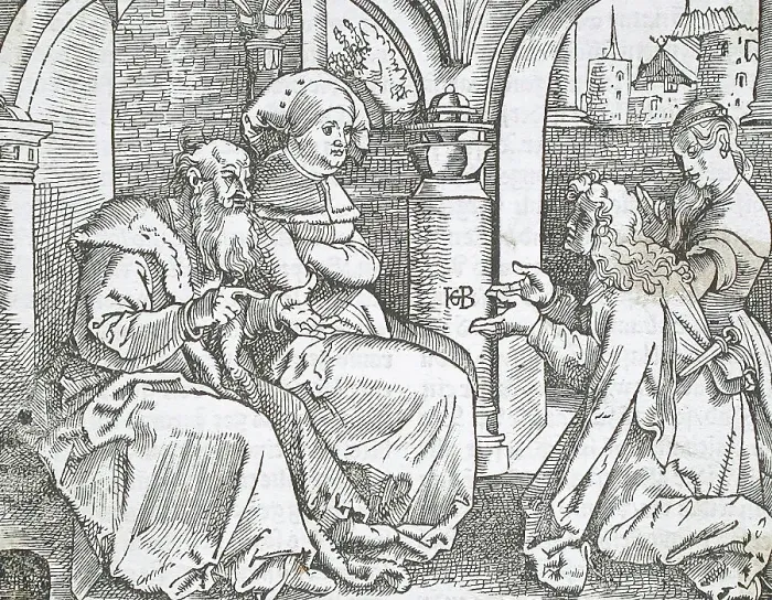 Framed Print : The Fourth Commandment, 1516. Creator: Hans Baldung