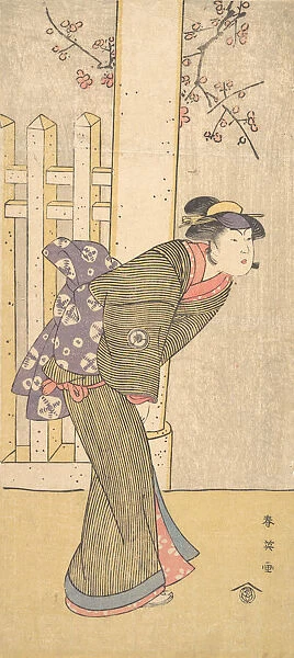 The Fourth Iwai Hanshiro as a Woman Standing under a Torii, ca