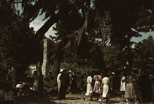 Fourth of July picnic by a group of Negroes, St. Helena Island, S.C. 1939. Creator: Marion Post Wolcott