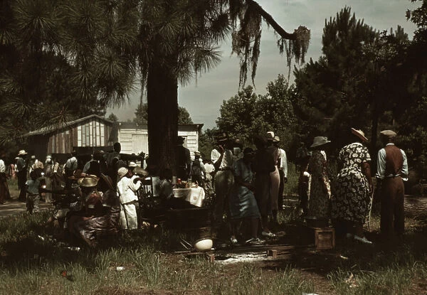 Fourth of July picnic by Negroes, St. Helena Island, S.C. 1939. Creator: Marion Post Wolcott