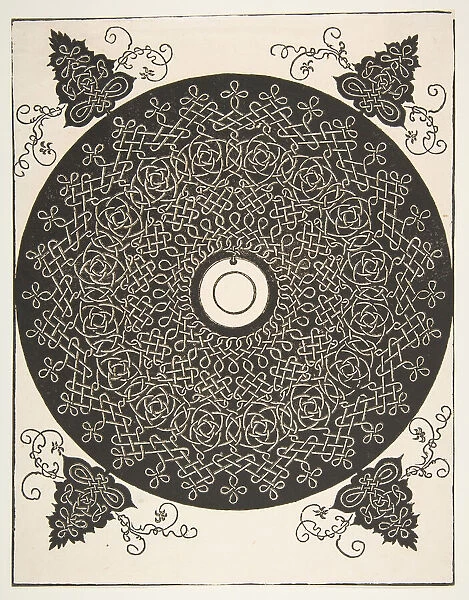 The Fourth Knot'. Interlaced Roundel with a Round Medallion in its Center, 1521 before