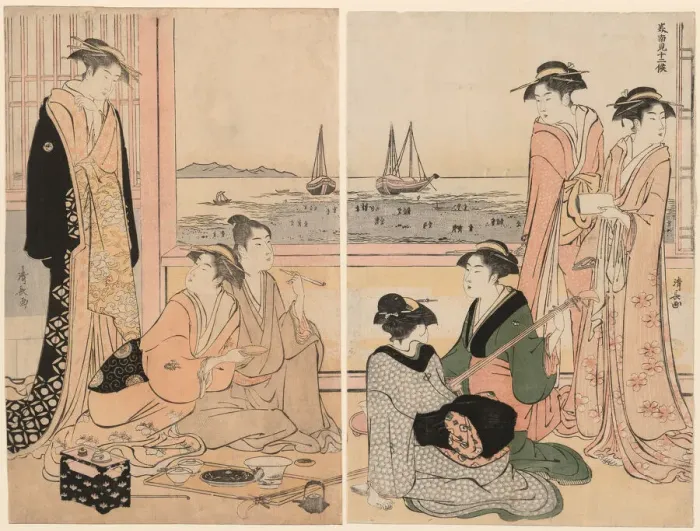 Framed Print : The Fourth Month, from the series Twelve Months in the South (Minami juni ko) Framed Print : The Fourth Month, from the series Twelve Months in the South (Minami juni ko)