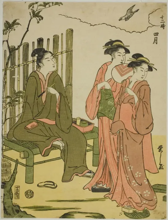 Framed Print : The Fourth Month (Shigatsu), from the series The Twelve Months (Juni toki), c. 1791. Creator: Hosoda Eishi. The Fourth Month (Shigatsu), from the series The Twelve Months (Juni toki), c. 1791. Creator: Hosoda Eishi Framed Print : The Fourth Month (Shigatsu), from the series The Twelve Months (Juni toki), c. 1791. Creator: Hosoda Eishi. The Fourth Month (Shigatsu), from the series The Twelve Months (Juni toki), c. 1791. Creator: Hosoda Eishi