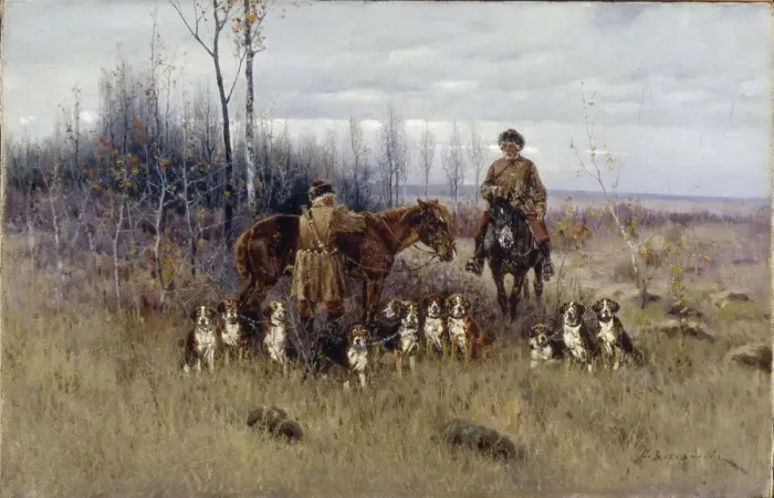 Framed Print : Fox hunting. Artist: Voroshilov, Sergey Semyonovich (before 1865-after 1911) Framed Print : Fox hunting. Artist: Voroshilov, Sergey Semyonovich (before 1865-after 1911)