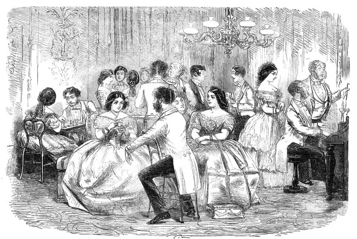 Framed Print : Foxhunters Regaling in the Present Degenerate Days - drawn by John Leech, 1856. Creator: Joseph Swain. Foxhunters Regaling in the Present Degenerate Days - drawn by John Leech, 1856. Creator: Joseph Swain