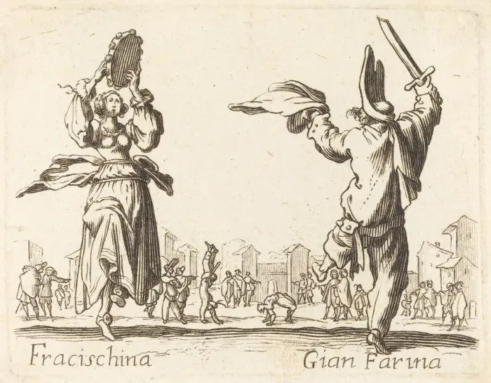Framed Print : Fracischina and Gian Farina. Creator: Unknown Framed Print : Fracischina and Gian Farina. Creator: Unknown