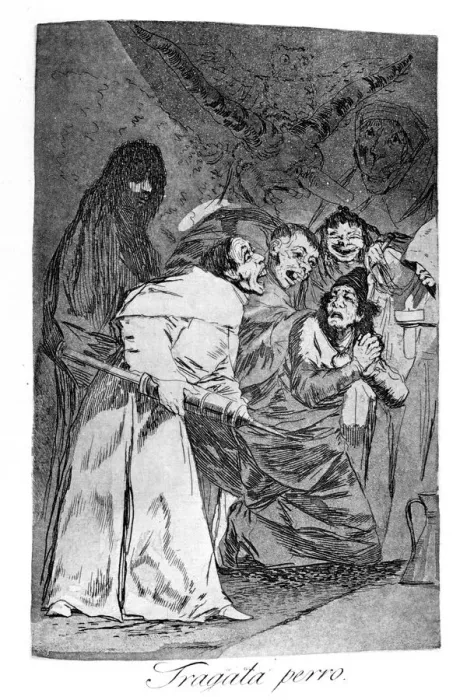 Framed Print : Fragata perro, 1799. Artist: Francisco Goya Framed Print : Fragata perro, 1799. Artist: Francisco Goya
