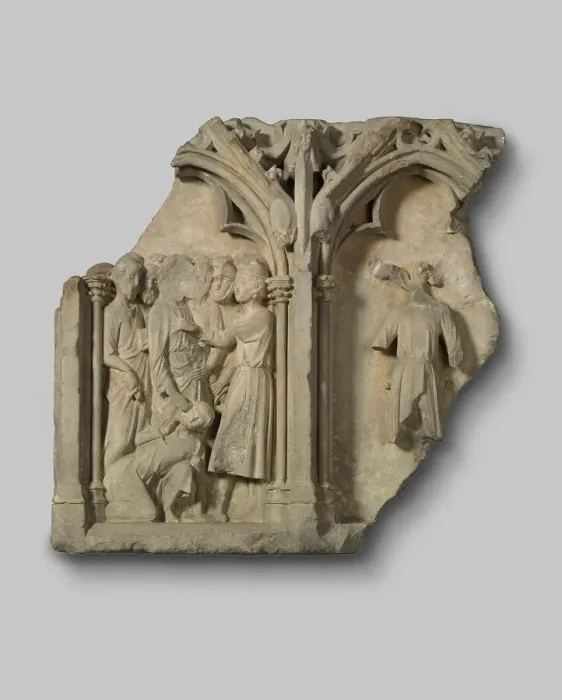 Framed Print : Fragment of an Altarpiece with the Betrayal of Christ and the Suicide of Judas, 1300 / 1325 Framed Print : Fragment of an Altarpiece with the Betrayal of Christ and the Suicide of Judas, 1300 / 1325