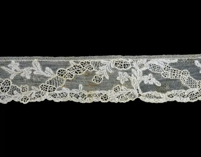 Framed Print : Fragment (Border), Burano, 1760s. Creator: Unknown Framed Print : Fragment (Border), Burano, 1760s. Creator: Unknown
