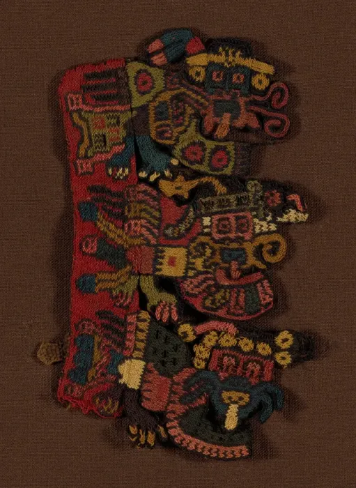 Framed Print : Fragment (Border), Peru, 100 B. C. / A. D. 200. Creator: Unknown Framed Print : Fragment (Border), Peru, 100 B. C. / A. D. 200. Creator: Unknown