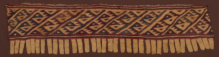 Framed Print : Fragment (Border), Peru, A. D. 1000 / 1476. Creator: Unknown Framed Print : Fragment (Border), Peru, A. D. 1000 / 1476. Creator: Unknown