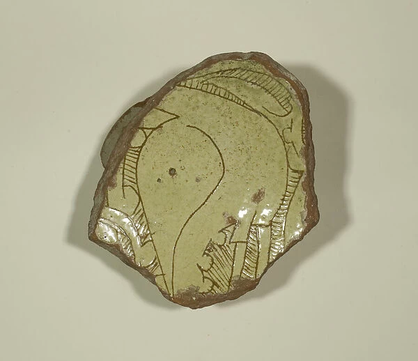 Fragment of a Bowl, mid 12th-early 13th century. Creator: Unknown