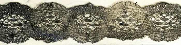 Framed Print : Fragment (Braid), Europe, 1725 / 50. Creator: Unknown Framed Print : Fragment (Braid), Europe, 1725 / 50. Creator: Unknown