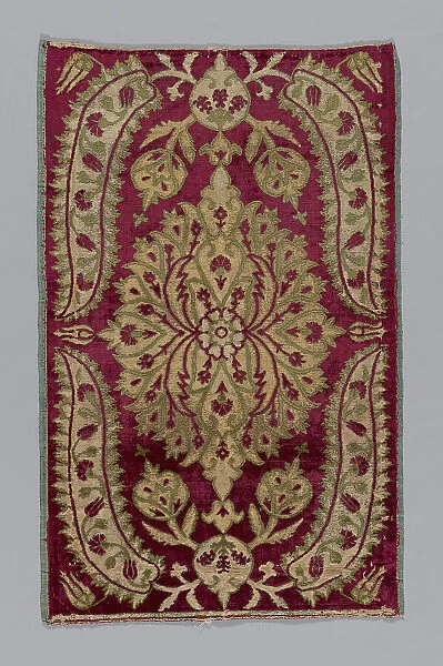 Fragment (Cushion Cover), Turkey, 18th century. Creator: Unknown