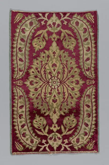 Framed Print : Fragment (Cushion Cover), Turkey, 18th century. Creator: Unknown Framed Print : Fragment (Cushion Cover), Turkey, 18th century. Creator: Unknown