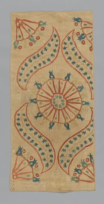 Framed Print : Fragment (Cushion Cover), Turkey, 1675 / 1700. Creator: Unknown Framed Print : Fragment (Cushion Cover), Turkey, 1675 / 1700. Creator: Unknown