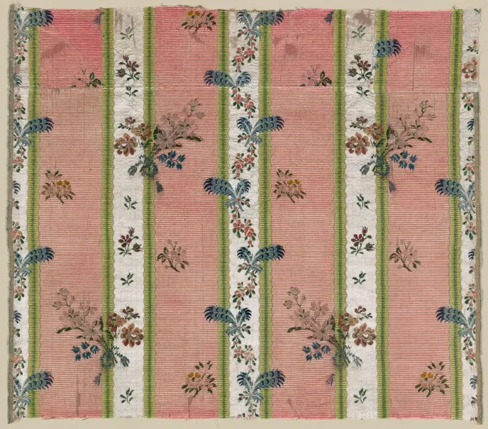 Framed Print : Fragment (Dress Fabric), France, 18th century. Creator: Unknown Framed Print : Fragment (Dress Fabric), France, 18th century. Creator: Unknown