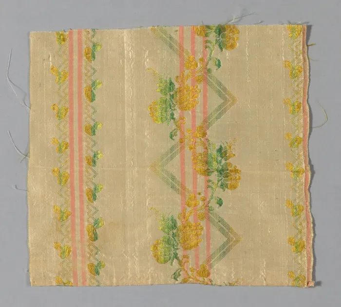 Framed Print : Fragment (Dress Fabric), France, 1775 / 1800. Creator: Unknown Framed Print : Fragment (Dress Fabric), France, 1775 / 1800. Creator: Unknown