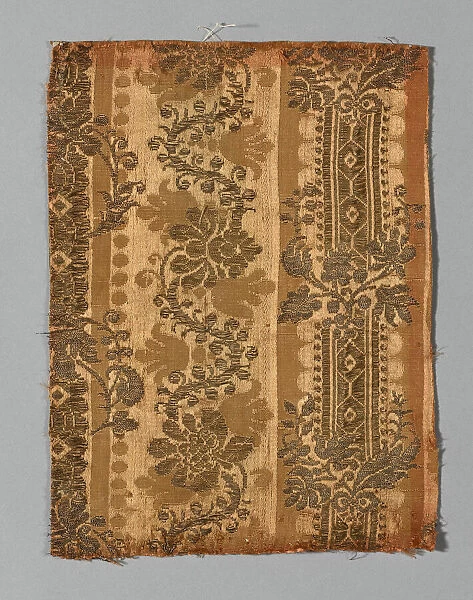 Fragment (Dress Fabric), Italy, 1650  /  1700. Creator: Unknown