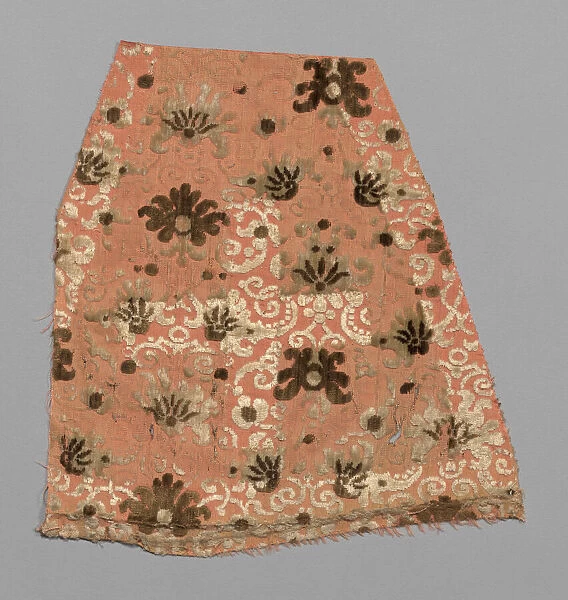 Fragment (Dress Fabric), Italy, 16th  /  17th century. Creator: Unknown
