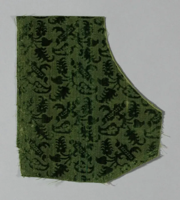 Framed Print : Fragment (Dress Fabric), Italy, 1600 / 50. Creator: Unknown Framed Print : Fragment (Dress Fabric), Italy, 1600 / 50. Creator: Unknown