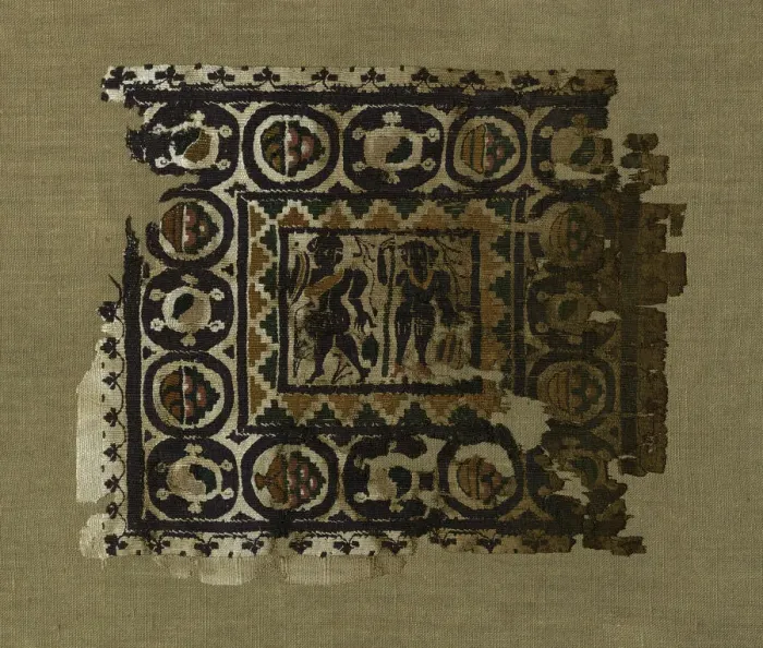 Framed Print : Fragment, Egypt, Roman period (30 B. C. - 641 A. D. ), 4th / 5th century. Creator: Unknown Framed Print : Fragment, Egypt, Roman period (30 B. C. - 641 A. D. ), 4th / 5th century. Creator: Unknown