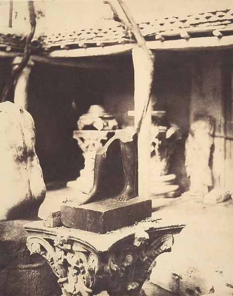 Fragment of an Egyptian Statue in the Museum at Cherchell, Algeria, 1856