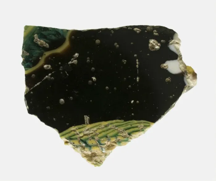 Framed Print : Fragment of a Floral Inlay, Egypt, Ptolemaic Period, 1st century BCE. Creator: Unknown