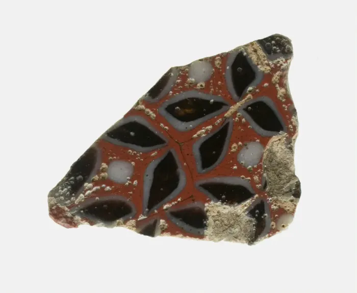 Framed Print : Fragment of a Floral Inlay, Roman Empire, Ptolemaic Period-Roman Period